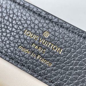 capucines mini 21 black taurillon leather gold hardware