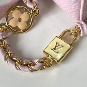 capucines bb 27 pink taurillon leather gold hardware