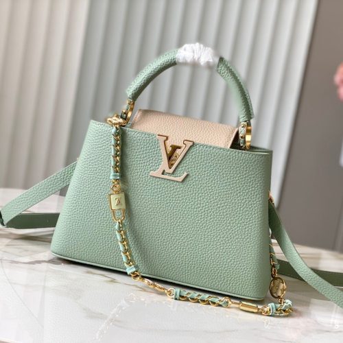 img_460b6f34_20240414_a1713073896171_6412_jpg capucines bb 27 green beige taurillon leather gold hardware
