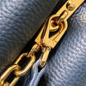 CAPUCINES BB 27CM DARK BLUE TAURILLON LEATHER