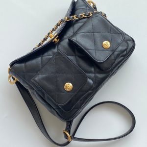 img_4719e779_20240629_i1719660482_321_0_jpg Chanel 25 Hobo Bag Black Lambskin