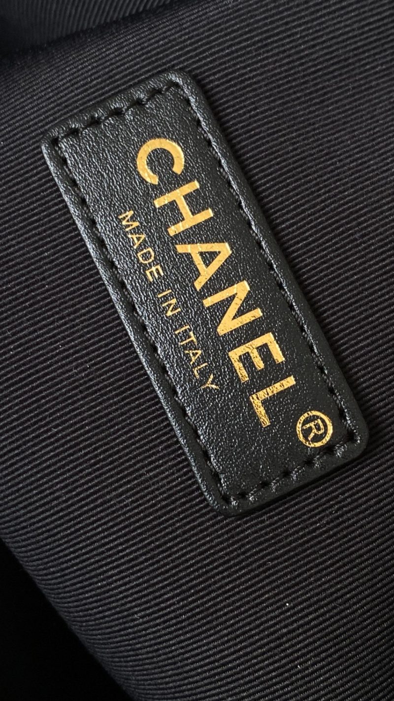 CC 2025 Multi-Pockets Camera Case Bag Black Calfskin