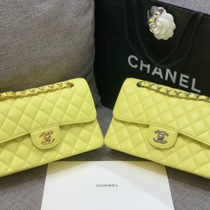 img_47d61fad_20231020_i1697780115_7670_8_jpg Small Classic Flap Bag 23cm Yellow Caviar Gold Hardware