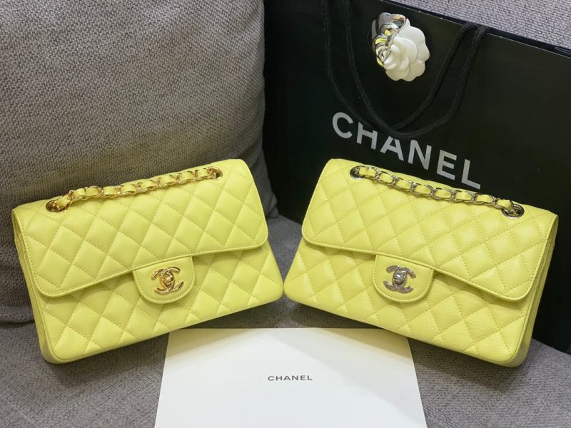 img_47d61fad_20231020_i1697780115_7670_8_jpg Small Classic Flap Bag 23cm Yellow Caviar Gold Hardware