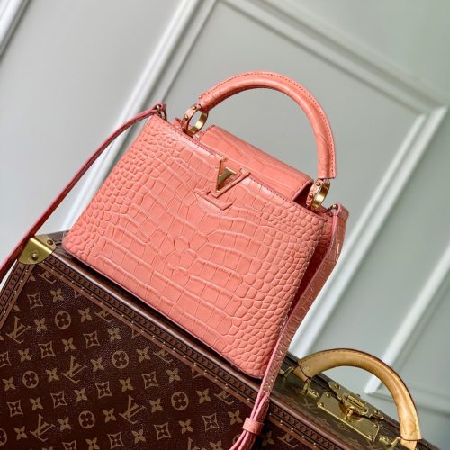 img_4828b284_20240126_i1706257575_8892_5_jpg CAPUCINES BB 27 PINK ORANGE TAURILLON GOLD HARDWARE