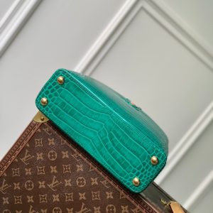 CAPUCINES BB 27 GREEN TAURILLON GOLD HARDWARE