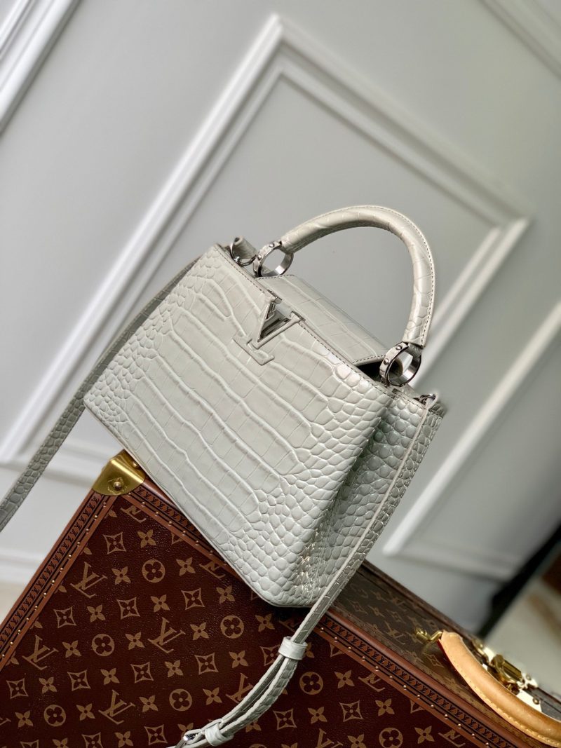 CAPUCINES BB 27 GREY TAURILLON SILVER HARDWARE