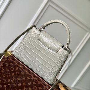 CAPUCINES BB 27 GREY TAURILLON SILVER HARDWARE