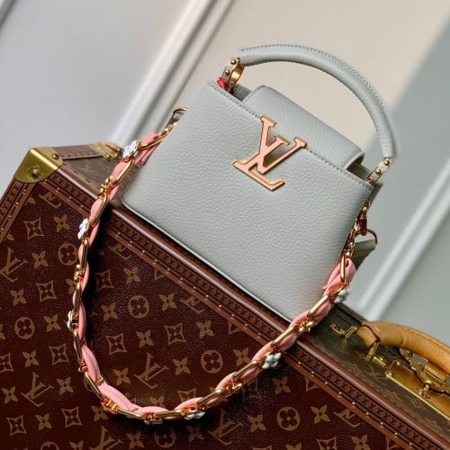 CAPUCINES MINI 21 ROCK GREY TAURILLON GOLD HARDWARE