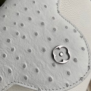 CAPUCINES BB 27 WHITE TAURILLON TURQUOISE SILVER HARDWARE