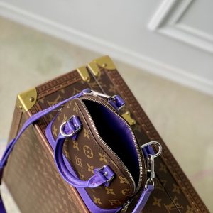 alma nano 18 monogram canvas purple calfskin