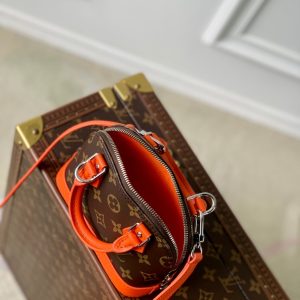alma nano 18 monogram canvas orange calfskin