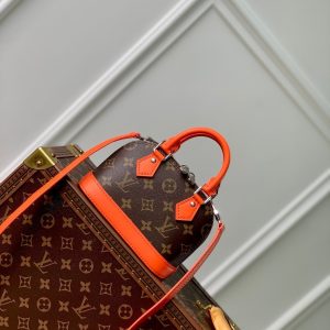 alma nano 18 monogram canvas orange calfskin