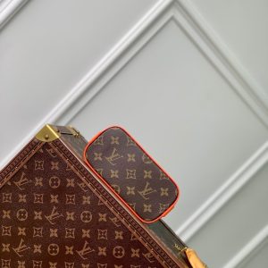 alma nano 18 monogram canvas orange calfskin