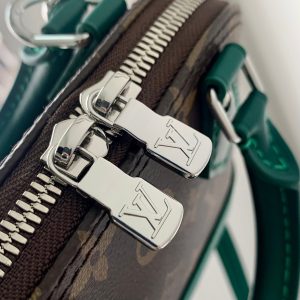 alma nano 18 monogram canvas dark green calfskin