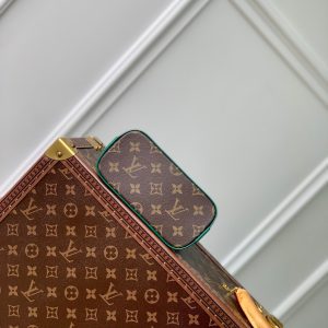 alma nano 18 monogram canvas dark green calfskin