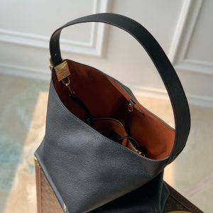 LOW KEY HOBO MM 31CM BLACK CALFSKIN