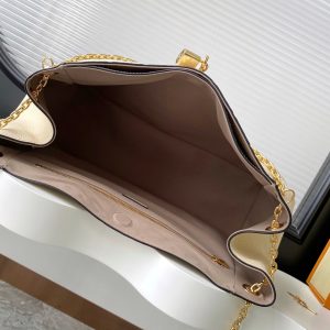 Anytime 42cm Tote Bag Cream Gold Empreinte leather 250725