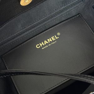 Chanel 2026 Hippie Hobo Bag 32cm Black Calfskin