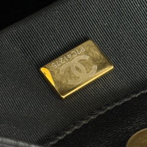 Chanel 2026 Hippie Hobo Bag 32cm Black Calfskin