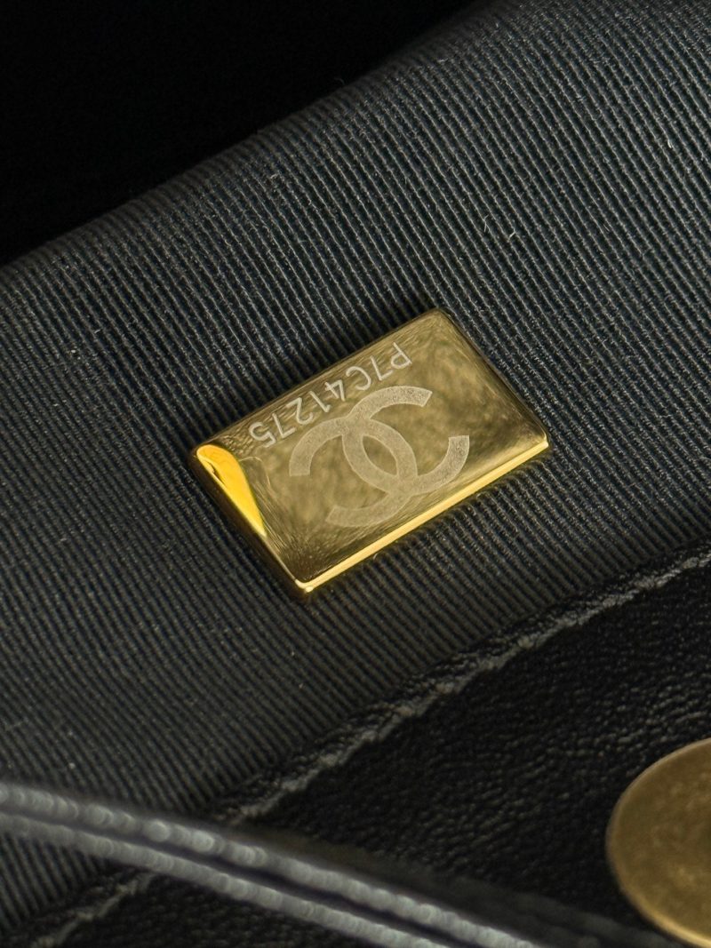 Chanel 2026 Hippie Hobo Bag 32cm Black Calfskin