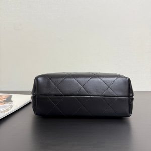 Chanel 2026 Hippie Hobo Bag 32cm Black Calfskin