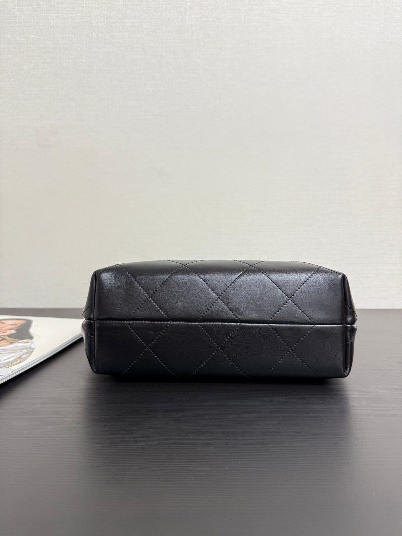 Chanel 2026 Hippie Hobo Bag 32cm Black Calfskin