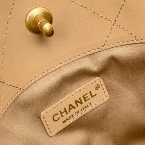Chanel 2026 Maxi Coco Shopping Tote Bag 30cm Beige Calfskin