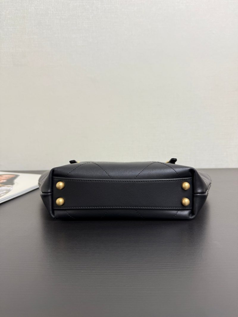 Chanel 2026 Maxi Coco Shopping Tote Bag 30cm Black Calfskin