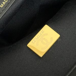 Chanel 2026 Maxi Coco Shopping Tote Bag 30cm Black Calfskin