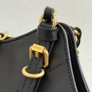 Chanel 2026 Maxi Coco Shopping Tote Bag 30cm Black Calfskin