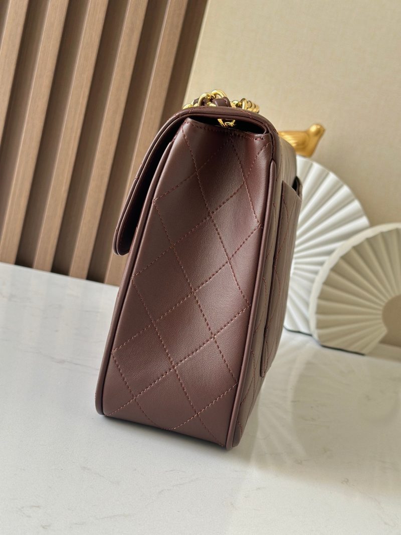 img_5b277192_20241112_i1731422823_7391_5_jpg CC 2025 Flap Bag 30cm Brown Gold Lambskin 298108