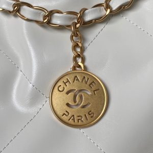 24C CC Hobo 22 bag 45cm Light Grey Lambskin