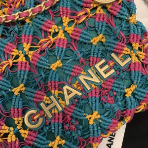 CC 22 Hobo 23cm Multicolor Macrame Calfskin Gold Hardware