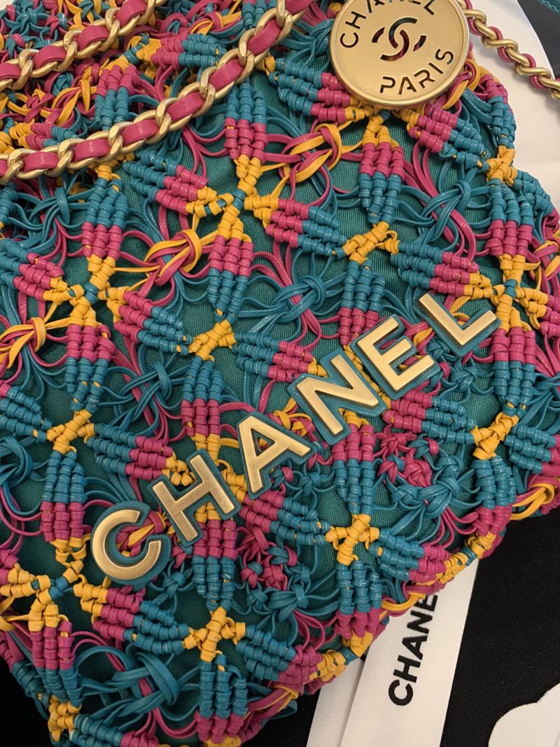 CC 22 Hobo 23cm Multicolor Macrame Calfskin Gold Hardware