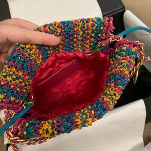 CC 22 Hobo 23cm Multicolor Macrame Calfskin Gold Hardware