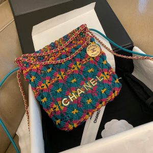 CC 22 Hobo 23cm Multicolor Macrame Calfskin Gold Hardware