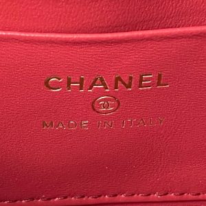 CC VANITY CASE 19 BLACK LAMBSKIN GOLD HARDWARE