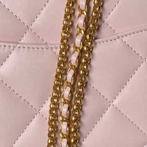 24a classic flap bag 26cm pink lambskin gold hardware
