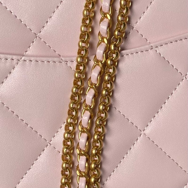 24a classic flap bag 26cm pink lambskin gold hardware
