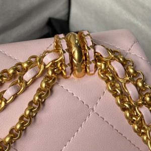 24a classic flap bag 26cm pink lambskin gold hardware