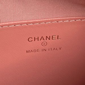 CC 25C Clutch With Strap 21cm Light Pink Calfskin