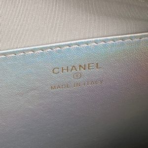 img_70762a6f_20241124_i1732459453_4115_4_jpg CC 25C Clutch With Strap 21cm Silver Metalic Calfskin