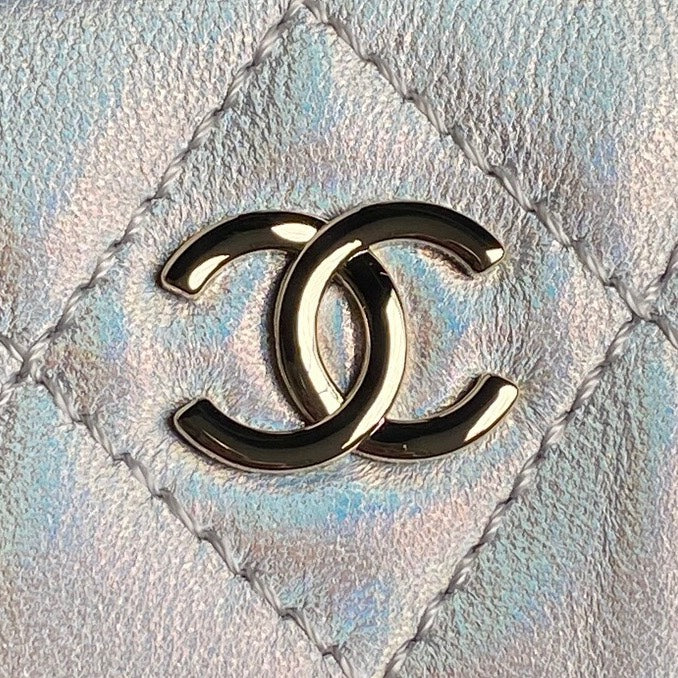 img_70762a6f_20241124_i1732459453_4316_6_jpg CC 25C Clutch With Strap 21cm Silver Metalic Calfskin