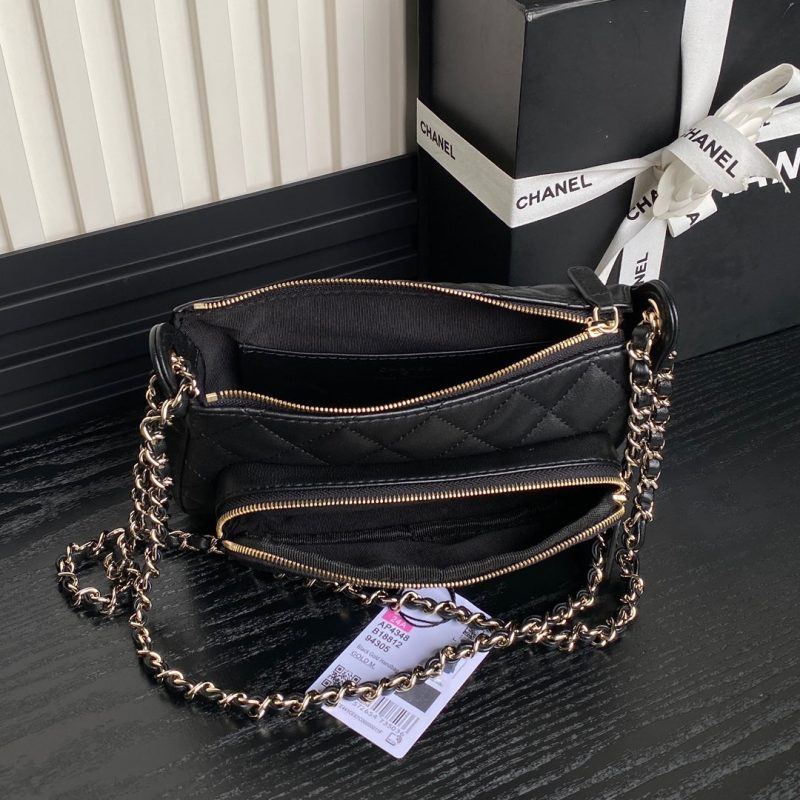 img_70762a6f_20241124_i1732459704_3789_6_jpg CC 25C Clutch With Strap 21cm Black Calfskin