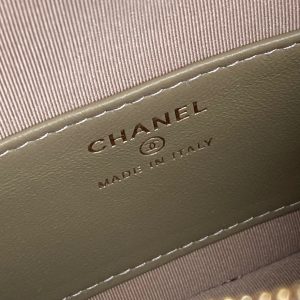 CC 25C Hobo Bag 21.5cm Top Handle Beige Grained Calfskin