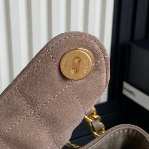 CC 25C Hobo Bag 40cm Rosy Brown Suede