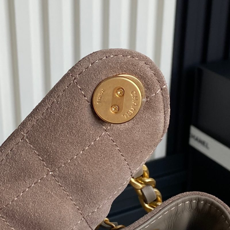 CC 25C Hobo Bag 40cm Rosy Brown Suede