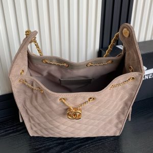 CC 25C Hobo Bag 40cm Rosy Brown Suede