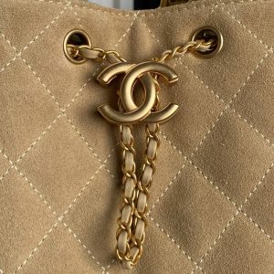 CC 25C Hobo Bag 40cm Beige Suede